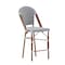 Flash Furniture Lourdes Stackable IndoorOutdoor French Bistro 26 Counter Height Stool, WhiteNavy and Bamboo SDA-AD642001-F-CS-WHNVY-NAT-GG - alternate 4